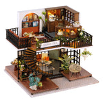 Load image into Gallery viewer, Miniature Wooden Dollhouse - Momo Tea House
