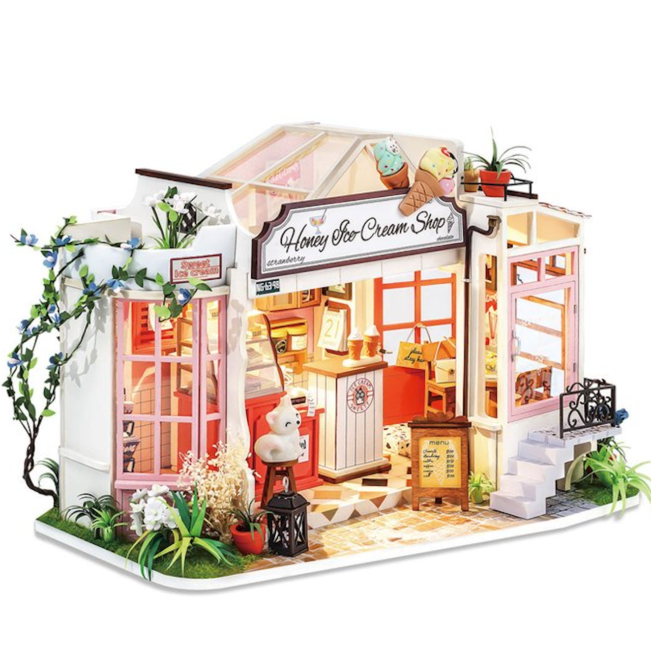 Miniature Dollhouse - Honey Ice Cream Shop