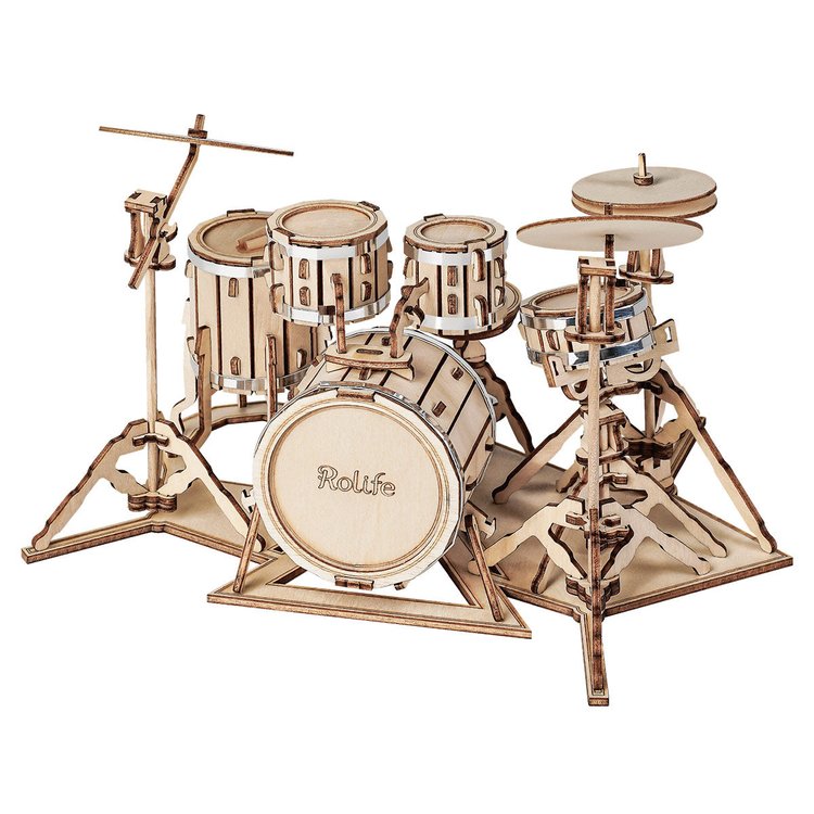 Wooden Model - Drum Kit