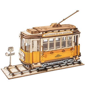 3D Wooden Puzzle Toys - Tramcar