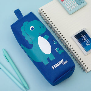 Double Zipper Pencil Case - Space, Animal