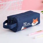 Load image into Gallery viewer, Double Zipper Pencil Case - Space, Animal
