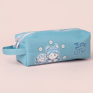 Double Zipper Pencil Case - Space, Animal