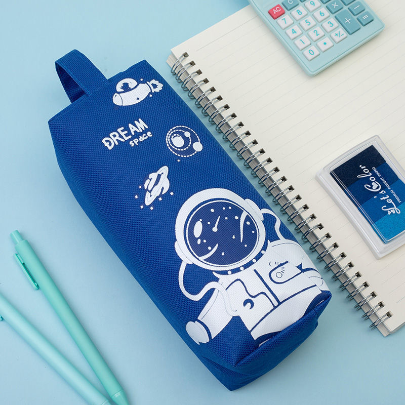 Double Zipper Pencil Case - Space, Animal