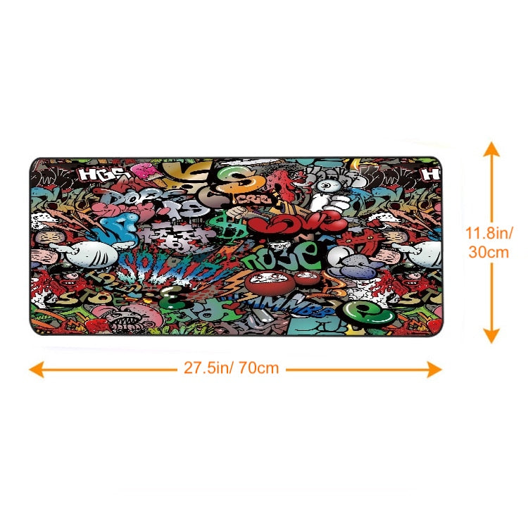 Graffitied Gaming Mouse Pad