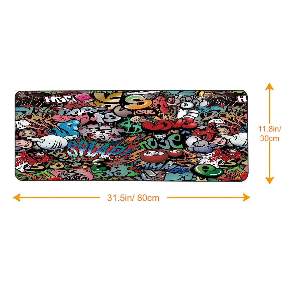 Graffitied Gaming Mouse Pad