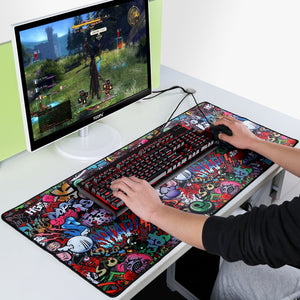 Graffitied Gaming Mouse Pad