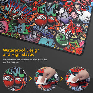 Graffitied Gaming Mouse Pad