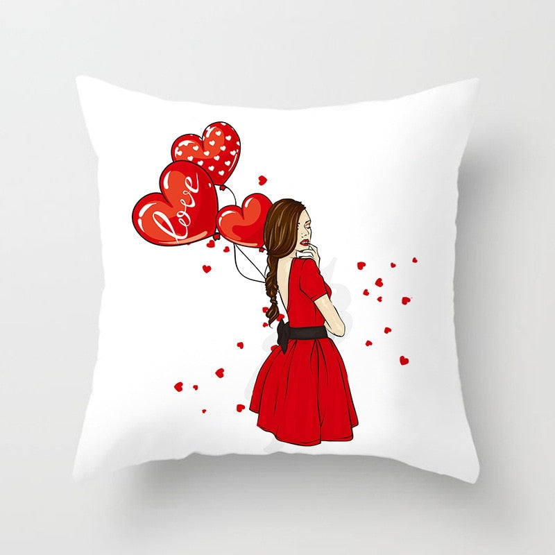 Valentine Love Heart Pillowcase