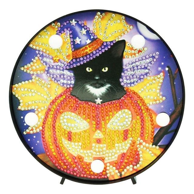 Halloween Diamond Painting Kit With LED (TakaraCorner.com)