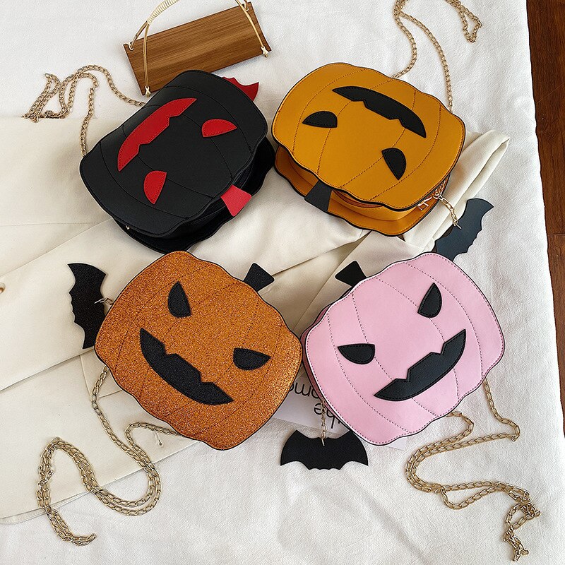 Halloween Pumpkin Shoulder Bags (TakaraCorner.com)