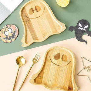 Halloween Wooden Pumpkin/Ghost Tray