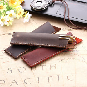 Handmade Leather Pen Bag (TakaraCorner.com)
