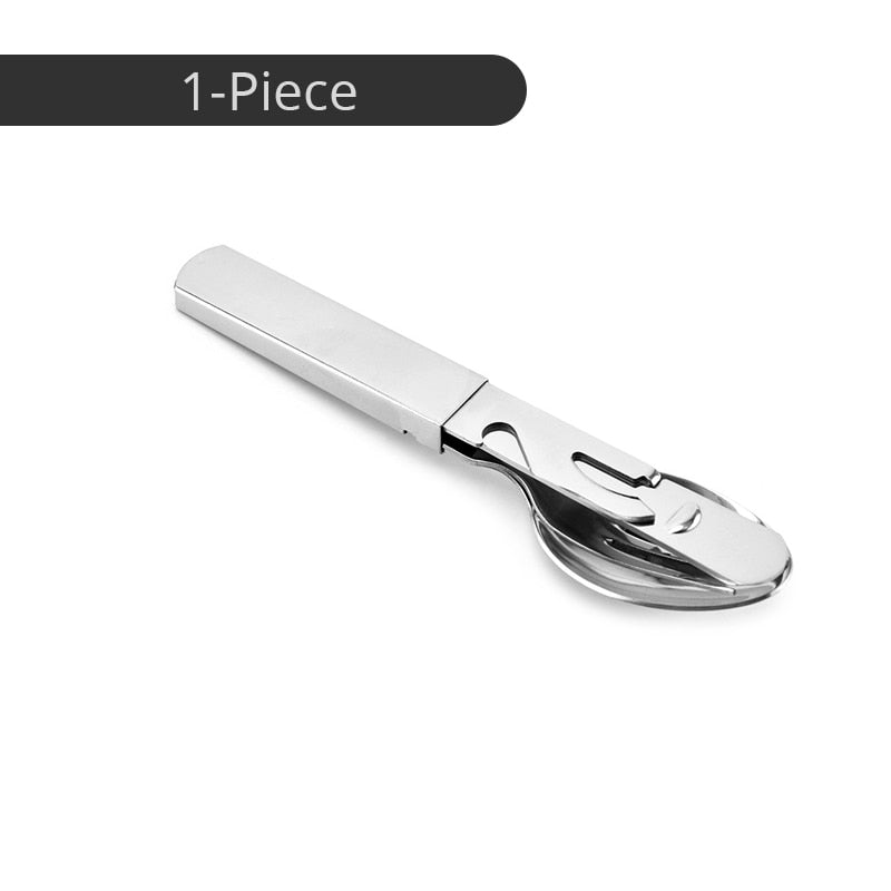 4-in-1 Portable Stainless Steel Utensils