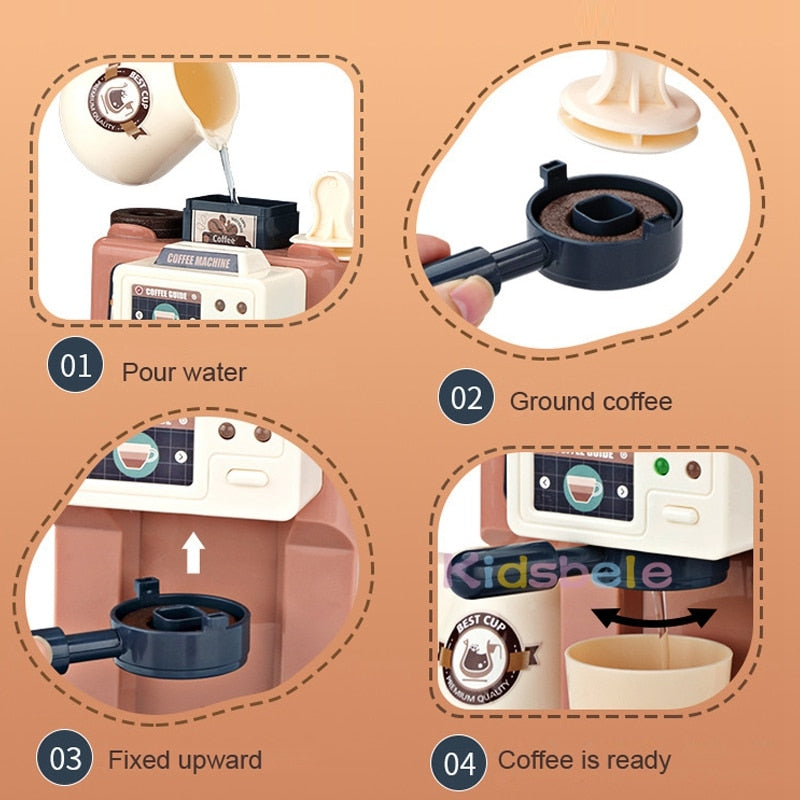 Kids Coffee Machine Toy Set