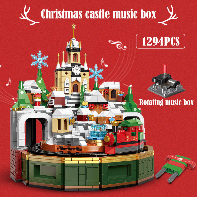 Mini Brick Puzzle Toys With Music Box -  Christmas/ Santa Claus