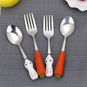 Rabbit/ Carrot Stainless Steel Cutlery