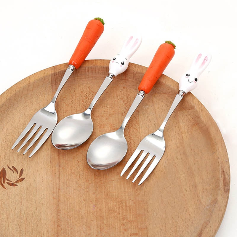 Rabbit/ Carrot Stainless Steel Cutlery