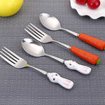 Load image into Gallery viewer, Rabbit/ Carrot Stainless Steel Cutlery
