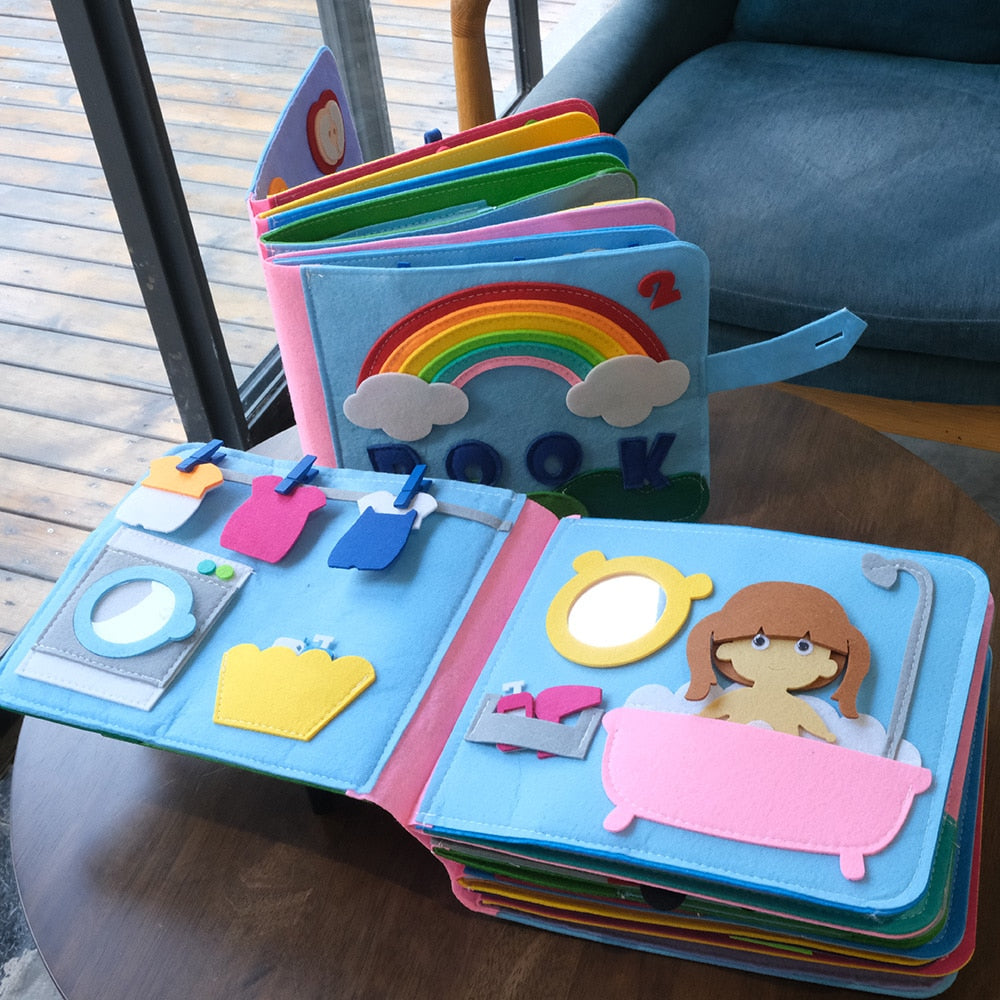 Washable Felt Educational Book