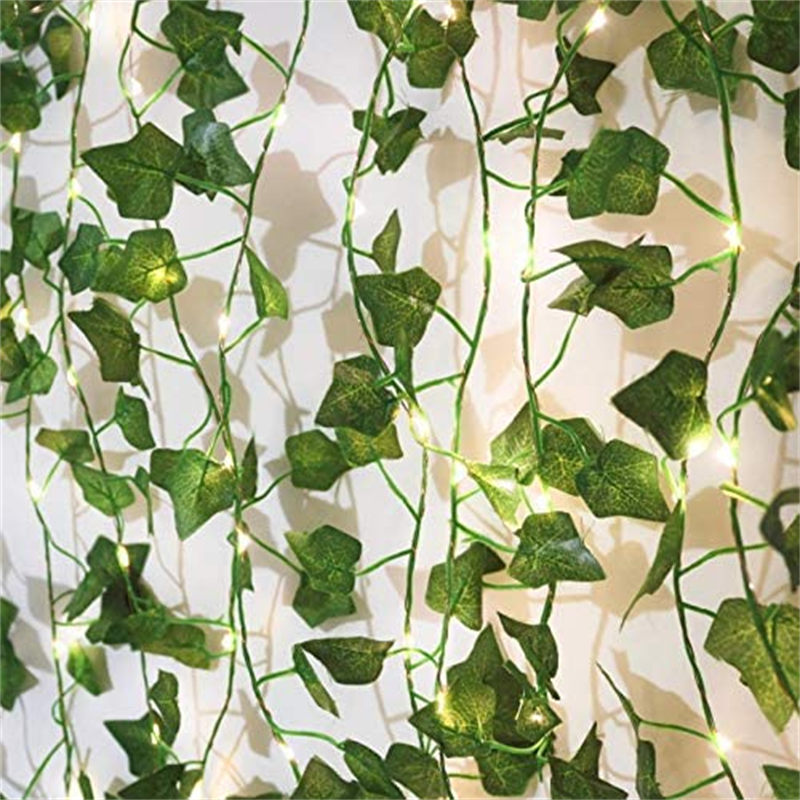 Solar Green Leaf/ Maple String Lights