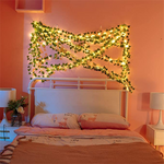 Load image into Gallery viewer, Solar Green Leaf/ Maple String Lights
