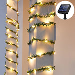 Load image into Gallery viewer, Solar Green Leaf/ Maple String Lights
