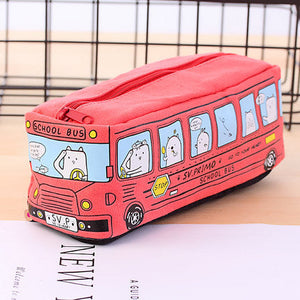 School Bus Pencil Stationery Case