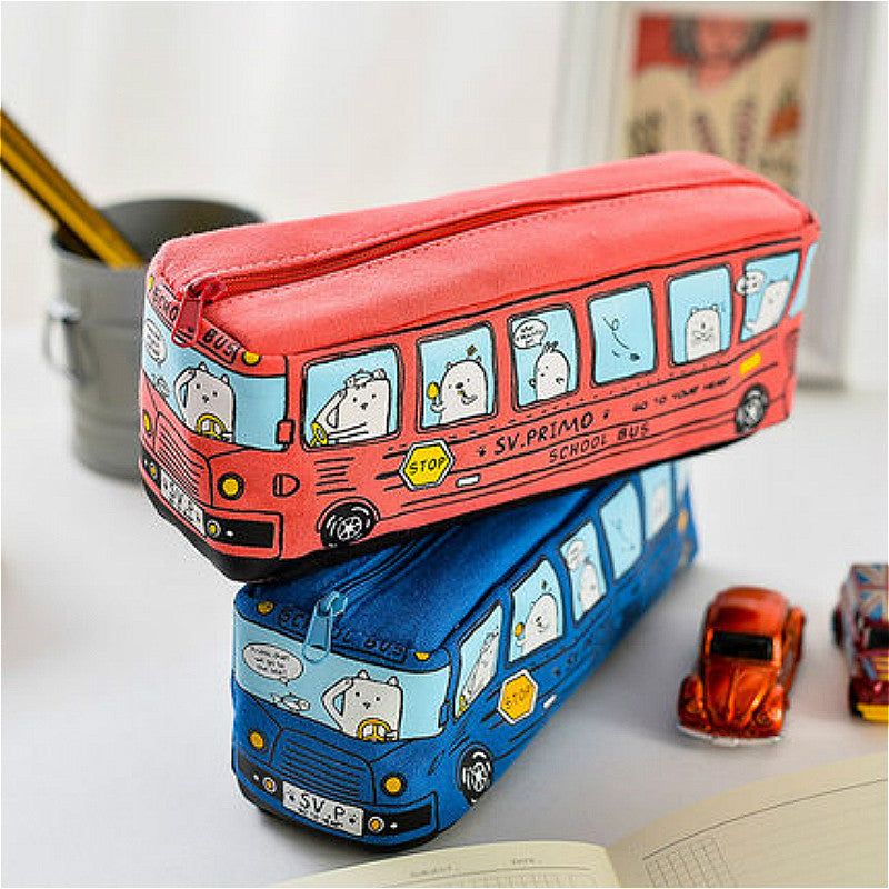 School Bus Pencil Stationery Case