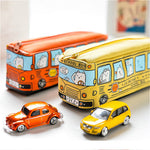 Load image into Gallery viewer, School Bus Shape Pencil Case Creative Stationery Student Pencil Box
