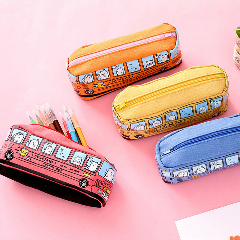 School Bus Pencil Stationery Case