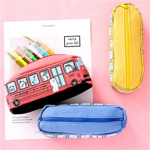 School Bus Pencil Stationery Case