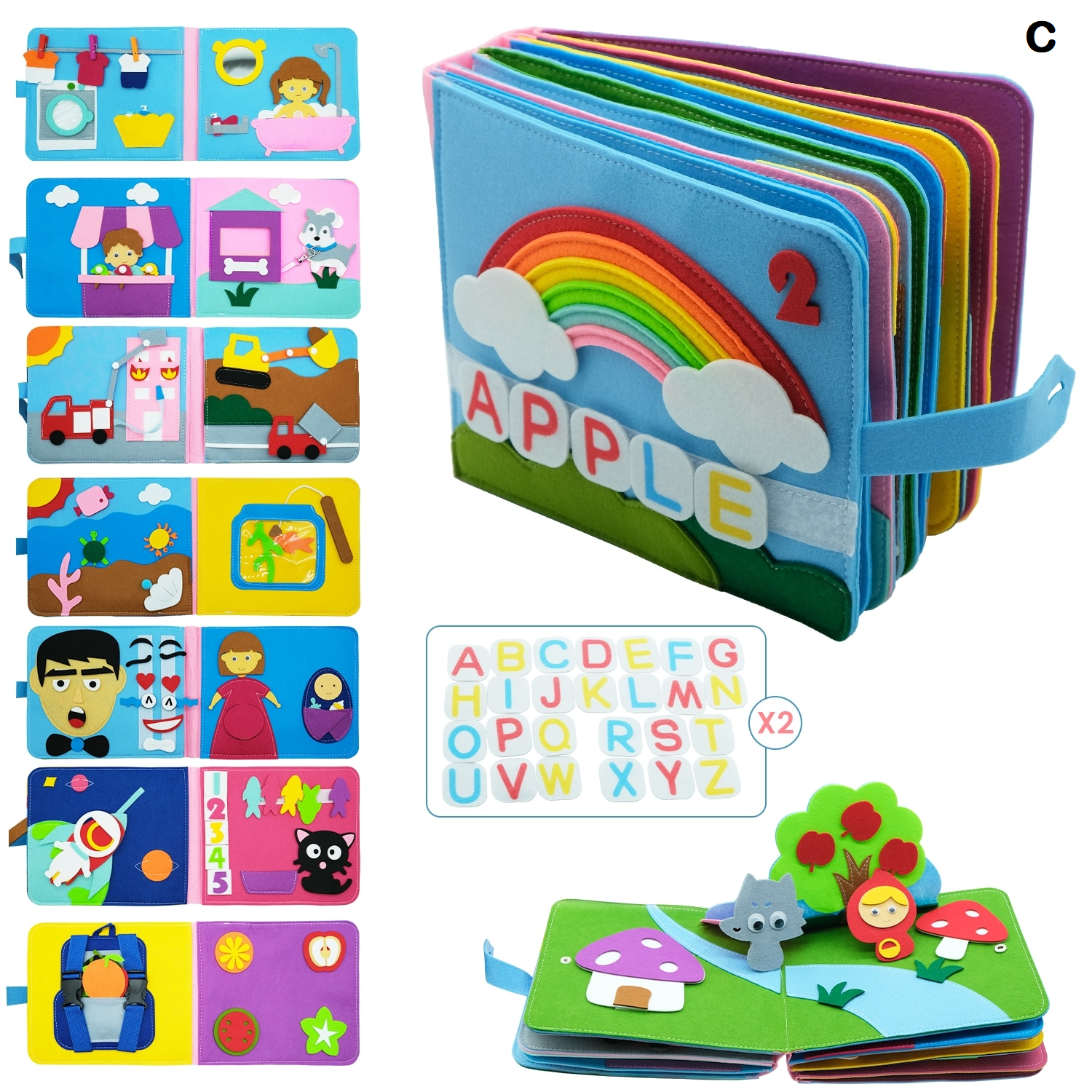 Washable Felt Educational Book