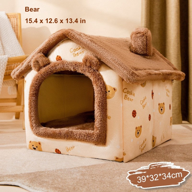 Winter Cute Cotton Pet House