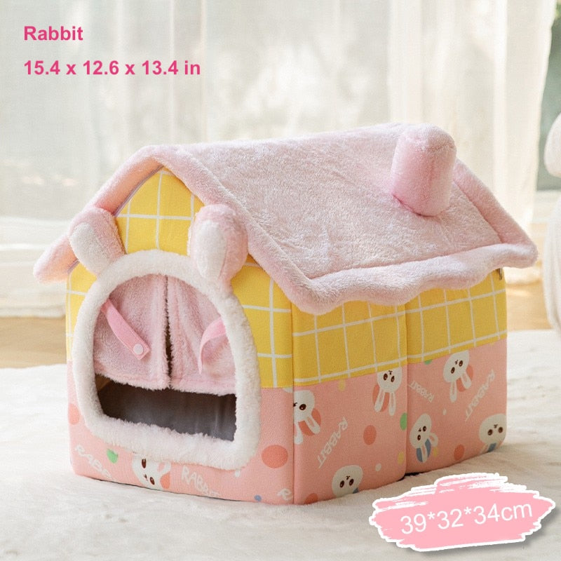 Winter Cute Cotton Pet House