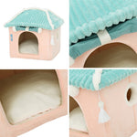 Load image into Gallery viewer, Winter Cute Cotton Pet House
