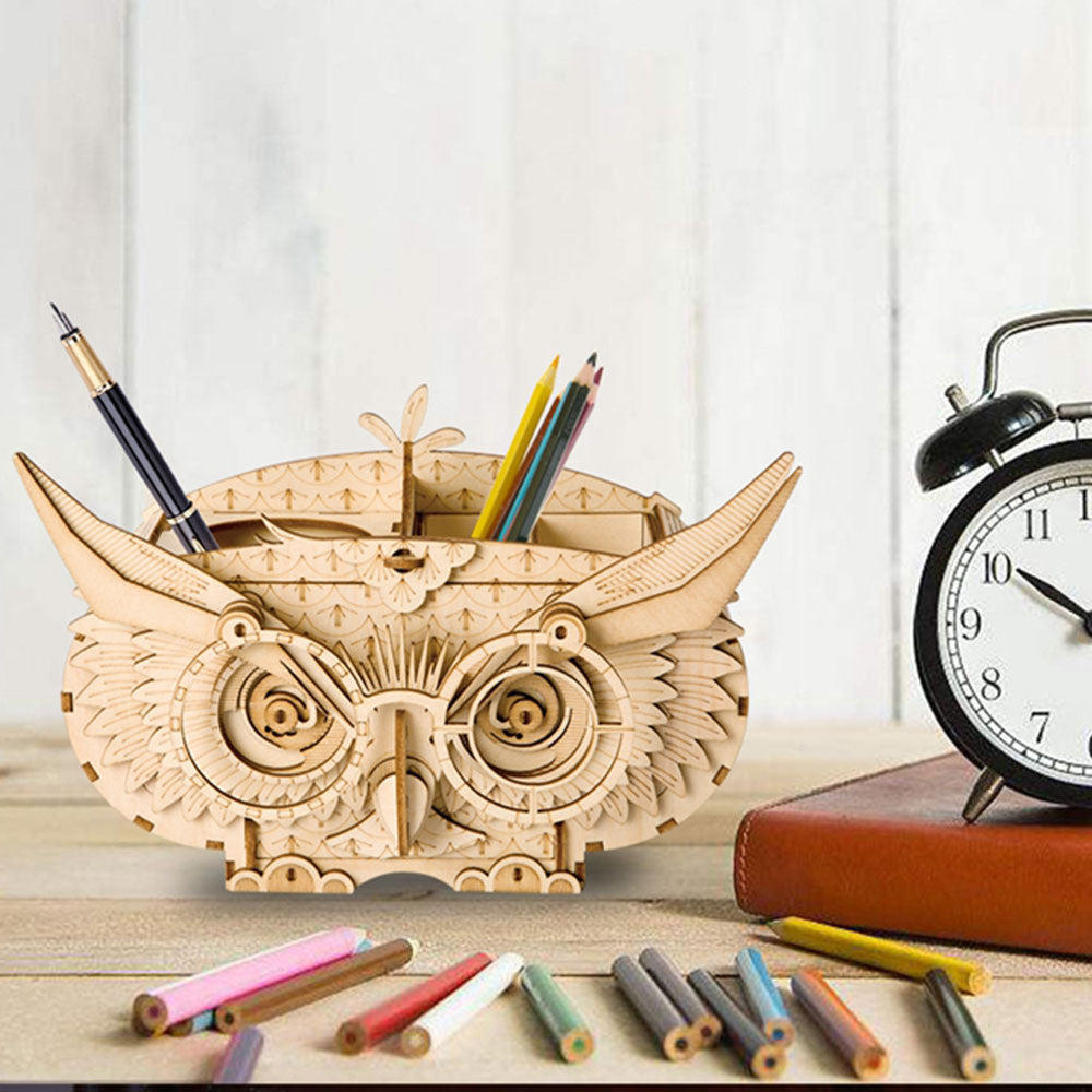 DIY 3D Wooden Puzzle Toys - Owl Box