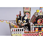 Load image into Gallery viewer, Wooden Puzzle Music Box - Fishing Kitty Ship
