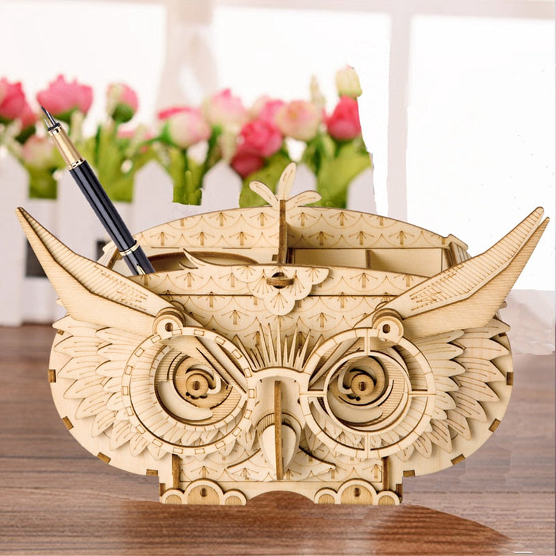 DIY 3D Wooden Puzzle Toys - Owl Box