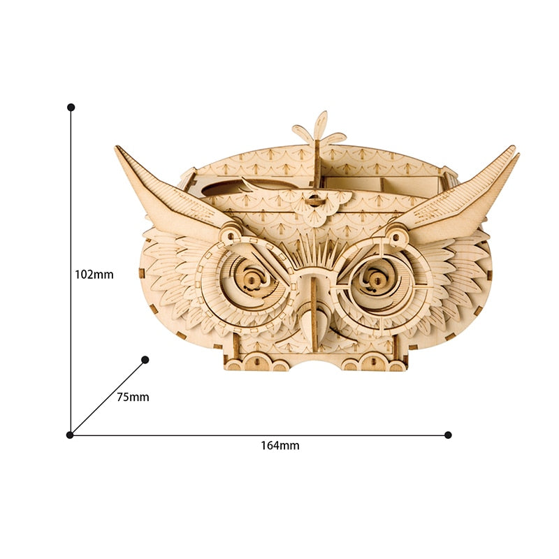 DIY 3D Wooden Puzzle Toys - Owl Box