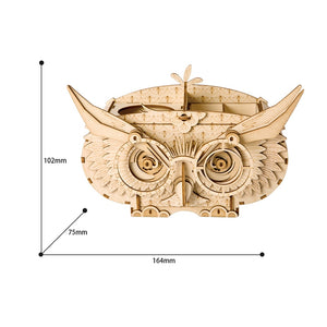 DIY 3D Wooden Puzzle Toys - Owl Box