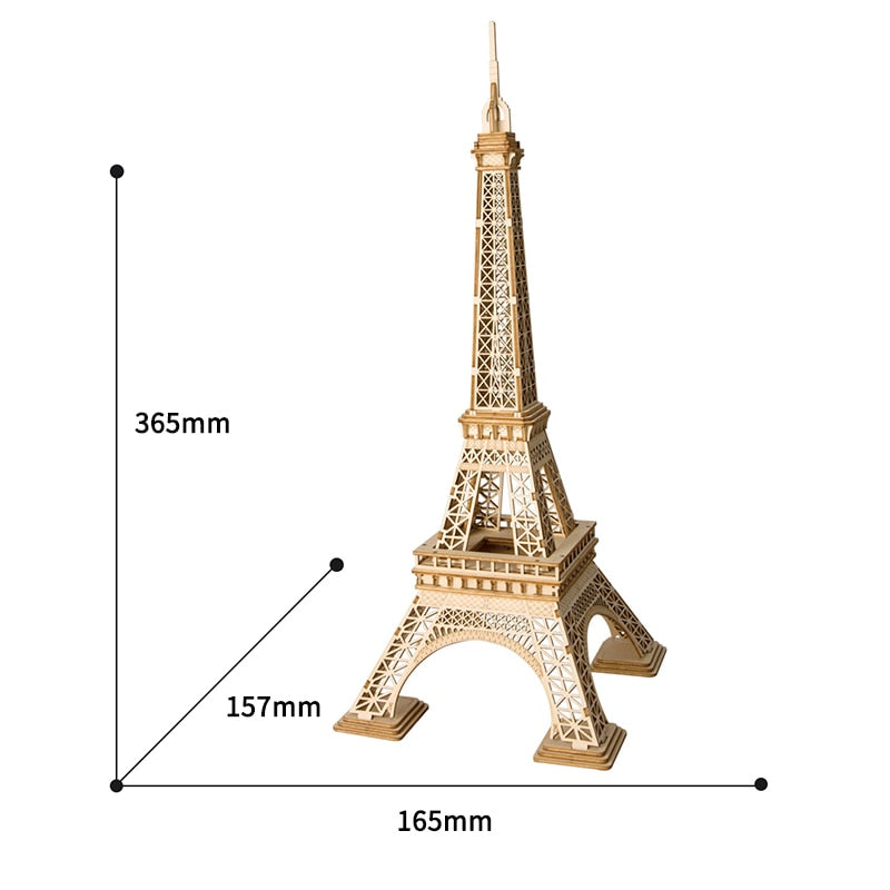 Wooden Puzzle Toys - Eiffel Tower