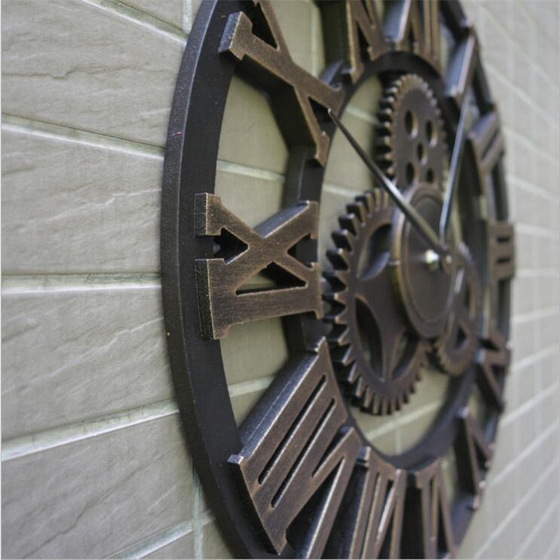 Retro Industrial Style Wall Clock