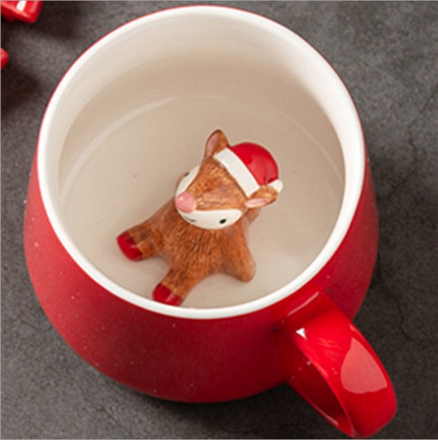 Ceramic Mug With Hidden Christmas Characters