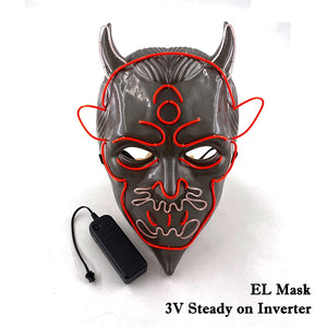 Halloween Neon Light Mask - Devil