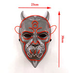 Load image into Gallery viewer, Halloween Neon Light Mask - Devil
