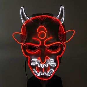 Halloween Neon Light Mask - Devil