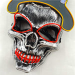 Load image into Gallery viewer, Halloween Neon Light Mask - Skull
