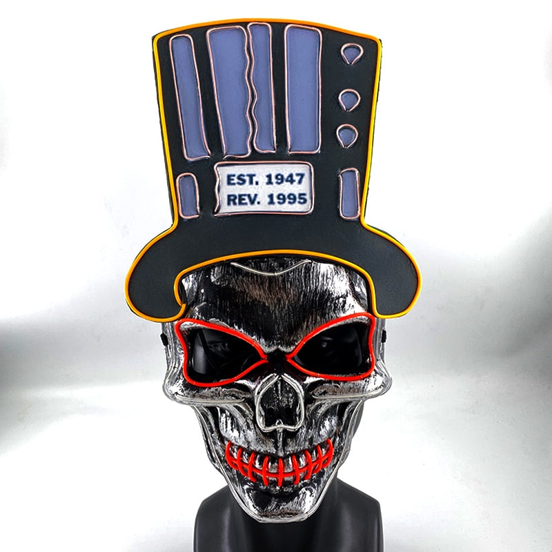 Halloween Neon Light Mask - Skull – Takara Corner