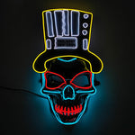 Load image into Gallery viewer, Halloween Neon Light Mask - Skull
